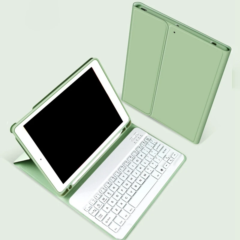 Multi-Color Bluetooth Keyboard Case For Ipad 2019 7Th/8Th 2020 10.2 Inches With Pencil Slot Case