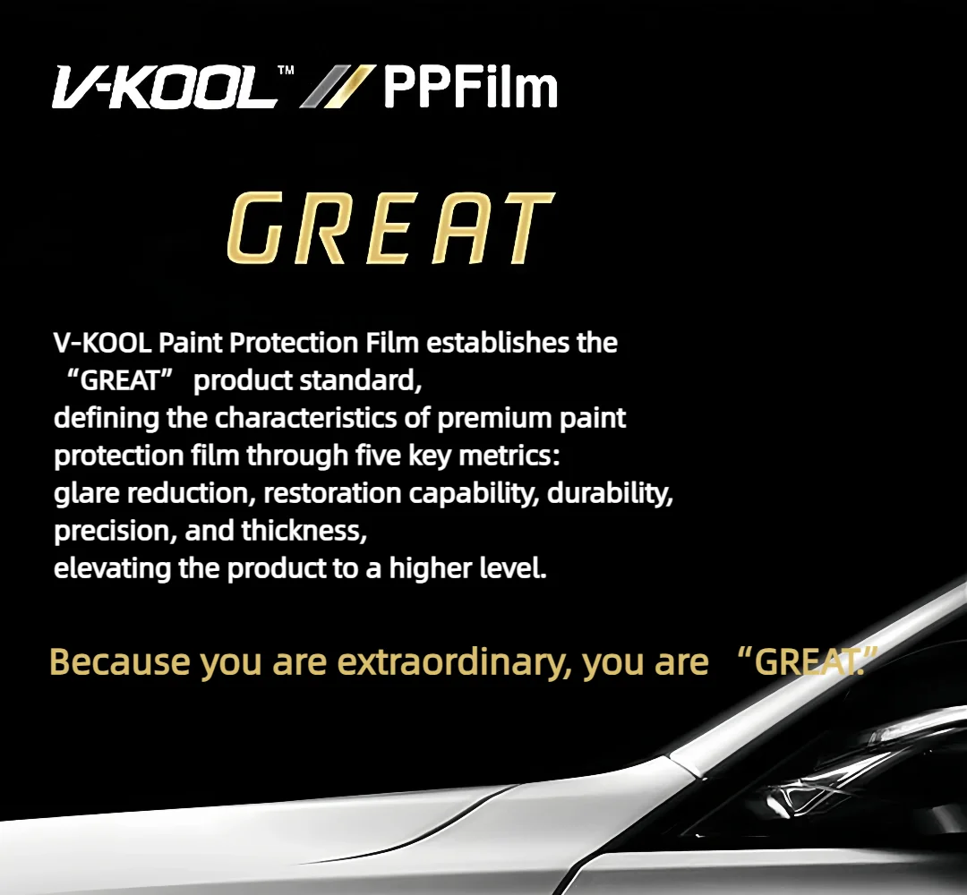 VKOOL Autolackschutzfolie 10 Jahre Garantie TPU PPF 1,52M*15M (ROLLE) Autoschutzfolie – Detail 2