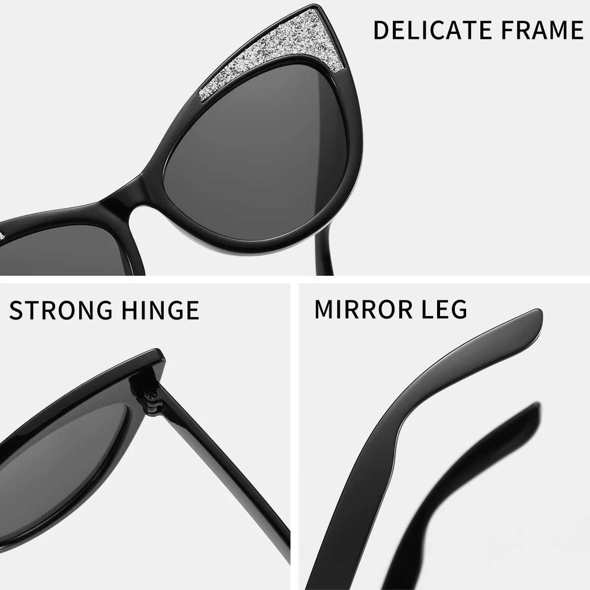 2025UV400 Baby Outdoor Sunshade Sunglasses Children's New Thin Shiny Patch Cat Ear Candy Color Cute