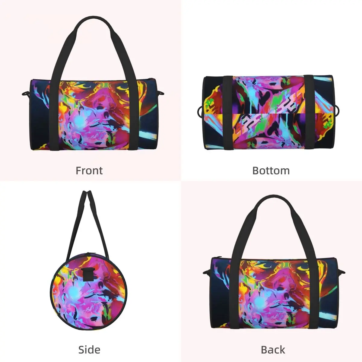 Fear And Loathing In Las Vegas Art Luggage Bag Multi-Functional Duffle Tote Bag Handbags Gym Bags Fitness Bag for Boys Girls 5