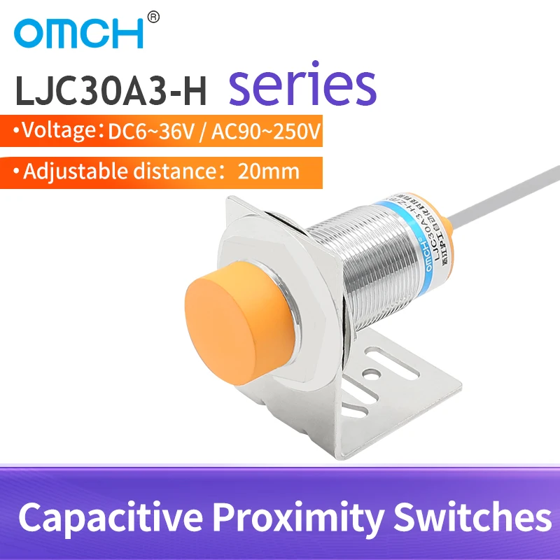 OMCH M30 interruttore capacitivo LJC30A3 Serise sensori di prossimità induttivi PNP NPN DC 6V-36V AC 90-250V