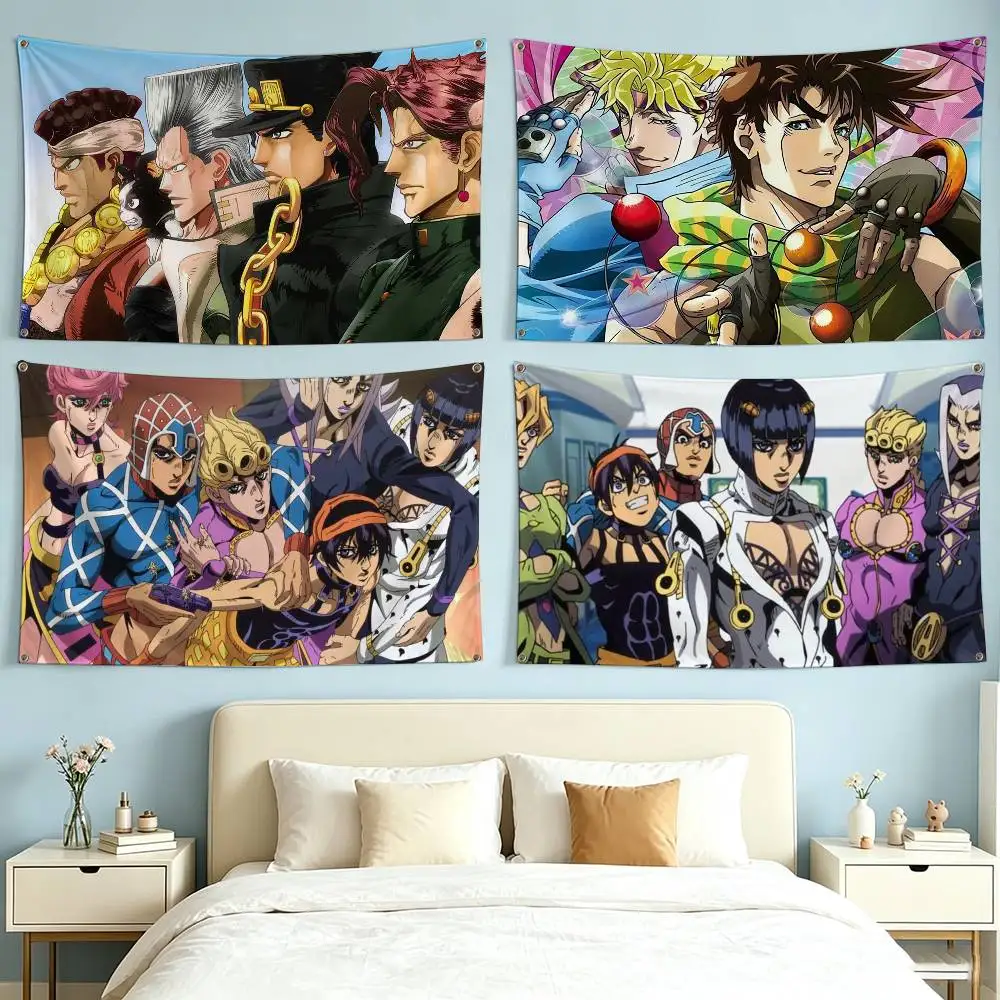 JoJo's Bizarre Adventure Flag Suitable For Party Club Outdoor Interior Wall Decoration Banner Fans Gift