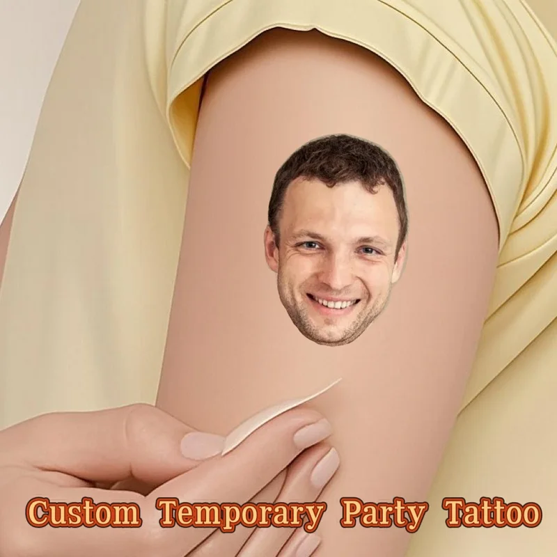 15 PCS custom temporary tattoos personalized photo avatars cute fun stickers birthday gifts Anniversaries Party body decoration