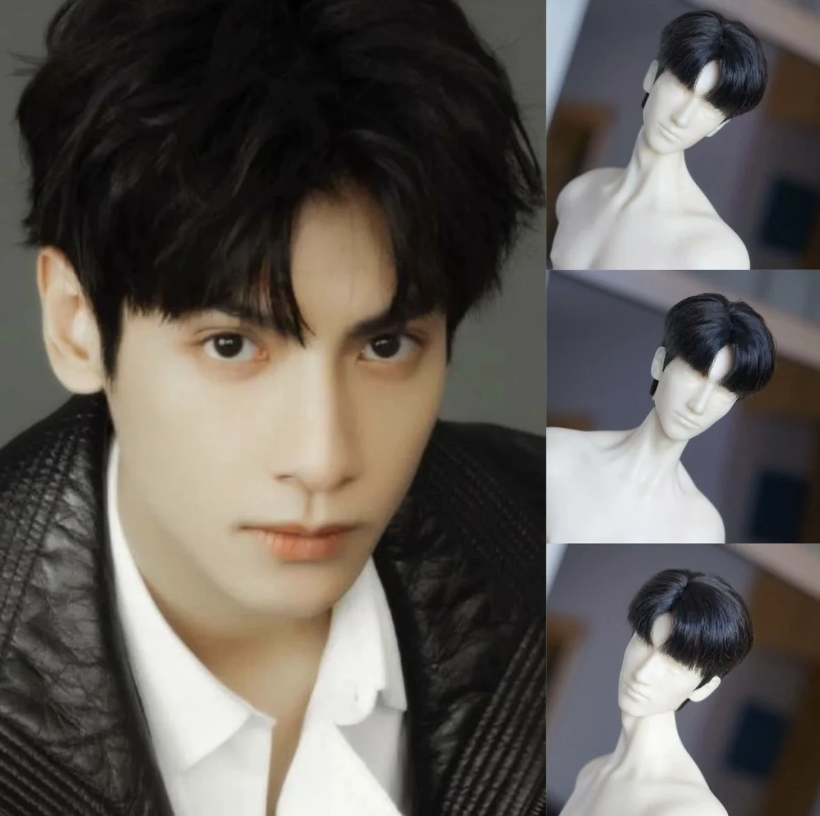 1/3 1/4 1/6 BJD Doll Figure Wig Luo Yunxi Leo Tan Taijin Till The End Of Moon Hair Boy Male HandMade Realistic Idol Wig