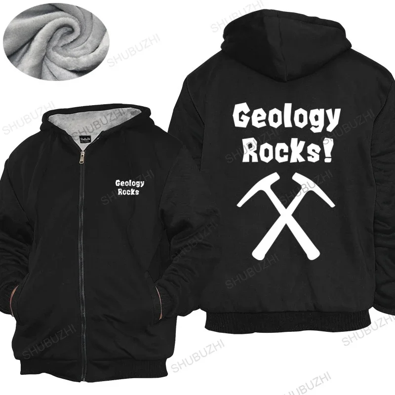 Mens winter cotton warm coat loose tops Geology Rocks - Men Geek thick hoody Science unisex hoodie women Fleece hoody