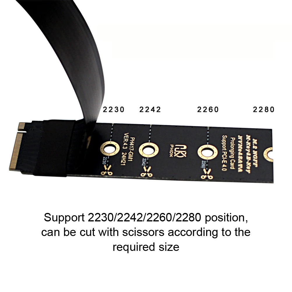 M.2 NVMe To Oculink Female Socket Cable Laptop External Graphics Card Extension Cable for Stable Transmission in Gaming PC