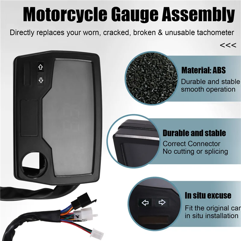 

Classic-Digital Meter Assy Motorcycle Speedometer Odometer Rpm For Honda Win100 Cd70 CG110-CG110N 37200-398-971