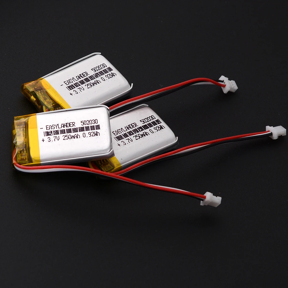 JST1.0mm 3Pin 3.7V 300mAh 602030 بطارية ليثيوم أيون بوليمر يبو 302030 502030 402030 702030 802030 902030 102030