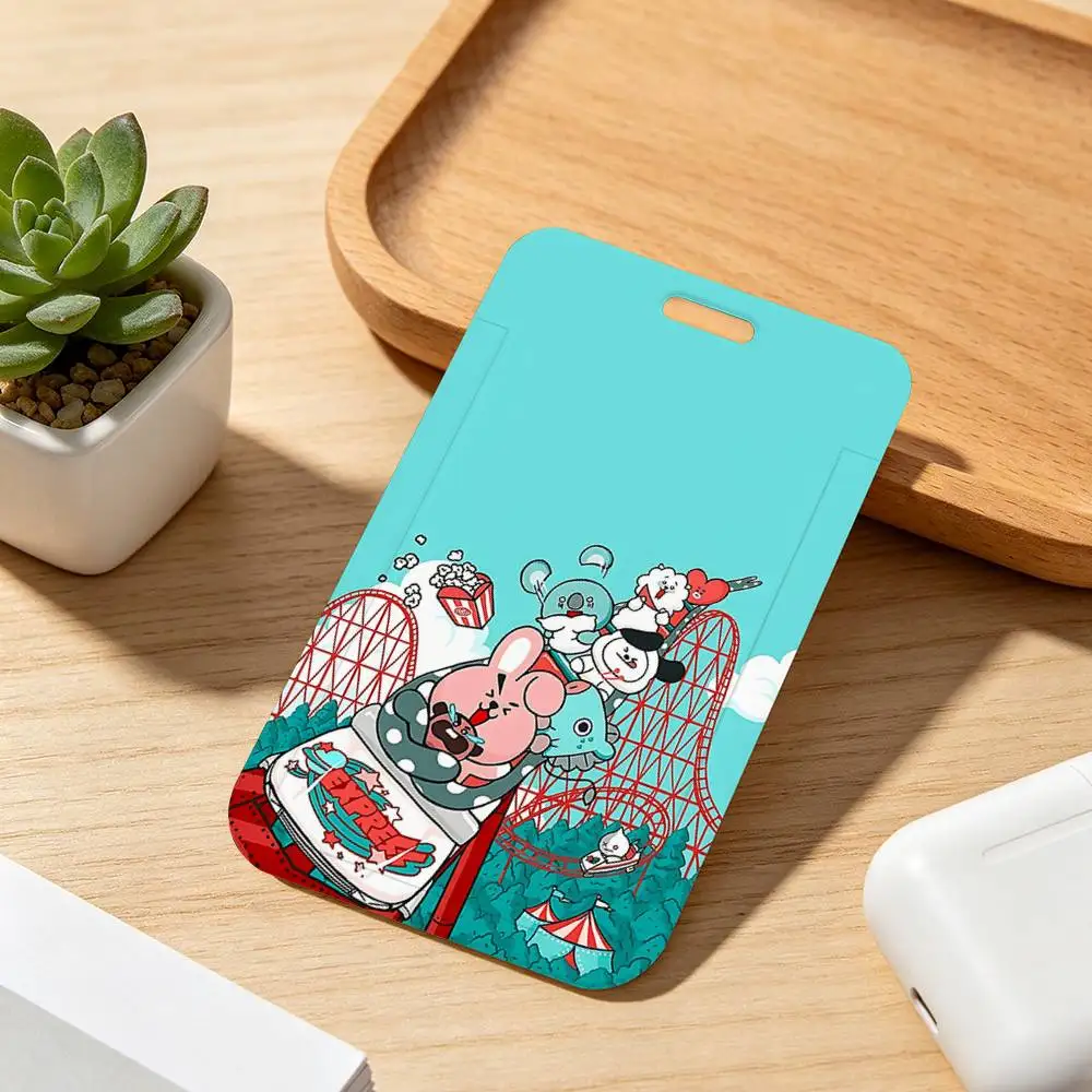B-BTKawaii 21 Herz-Pop-Kartenhalter mit Umhängeband, Anhänger, Türausweishalter, Schlüsselanhänger, Arbeitsausweishülle, Geschenk – Detail 12