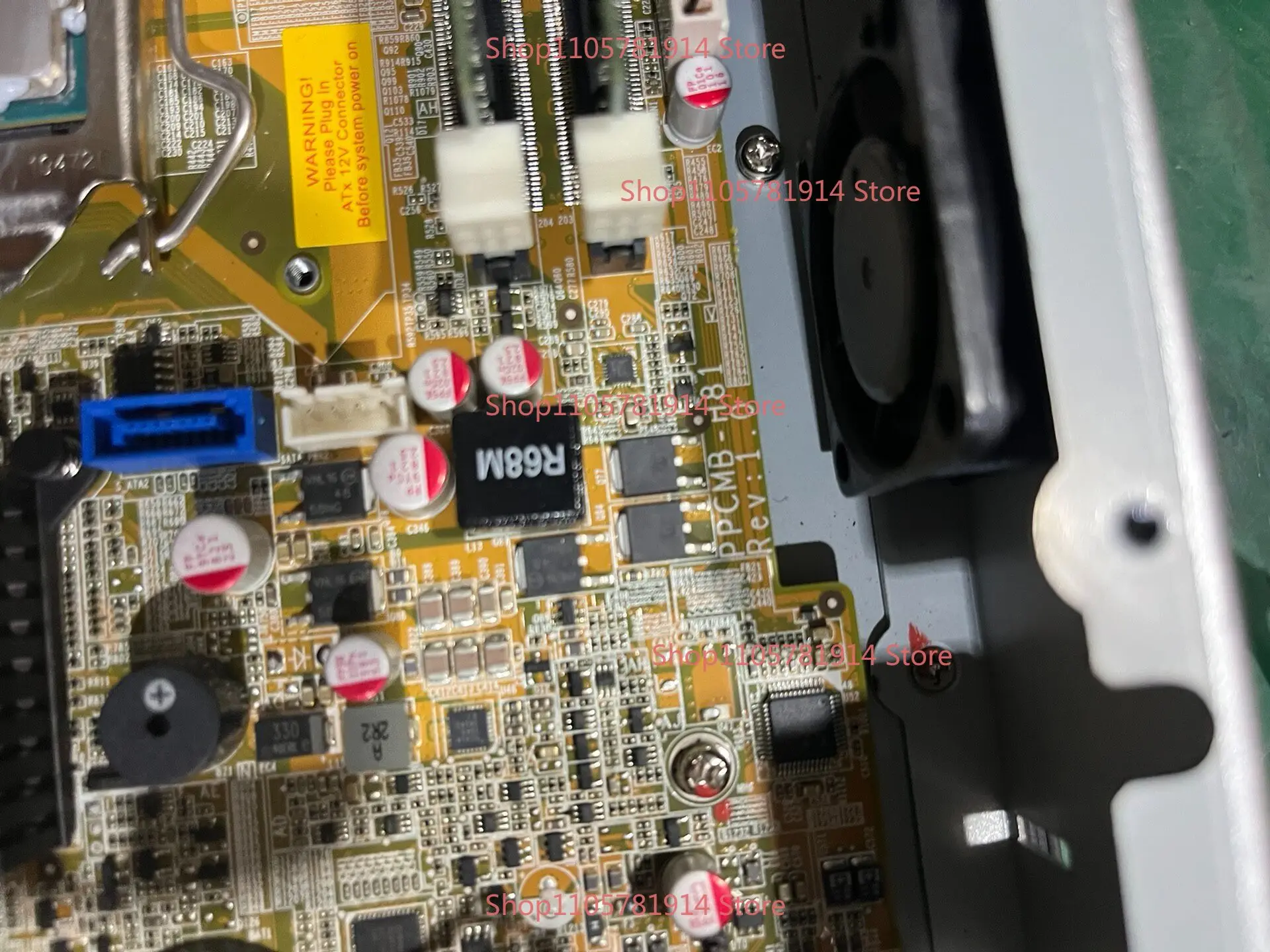 For IEI PPC-F17AA Main Board PPCMB-H81 Rev: 1.0 with 4G Memory G3420 with Fan