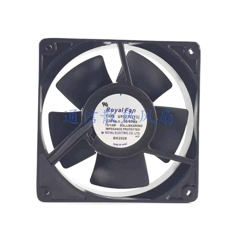 

HTS...1 piece RoyalFan type UT127C(Y1) 230V 15/14W metal radiator fan 12038 12cm