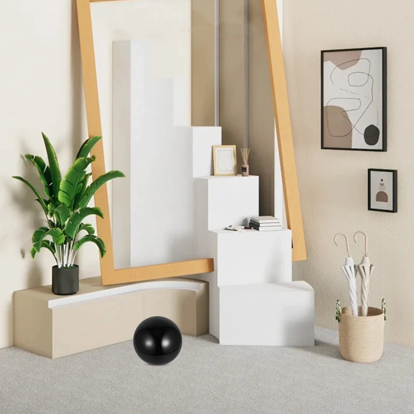 

1pc Mirror Surface Gazing Ball Polished Reflective Sphere Decorative Garden Metal Ball For Outdoor Lawn Party Diy Decoration