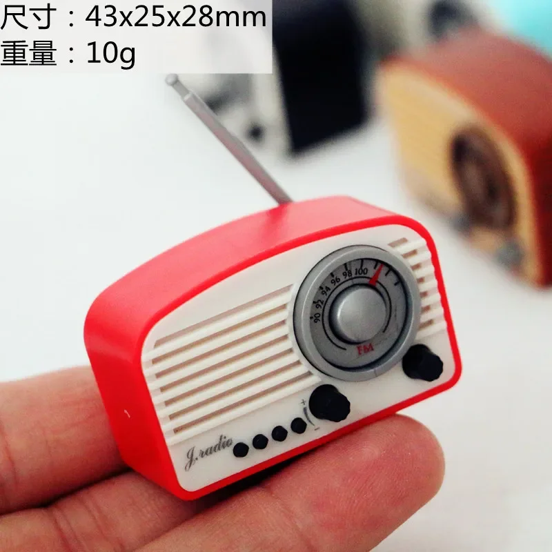 

Vintage Classic Radio Miniature Model for Dollhouse BJD Simulation Collectible