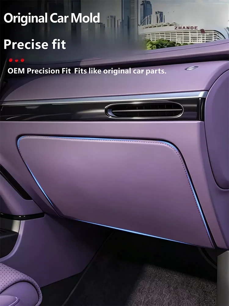 For Xpeng GX 2026 2027 Front Passenger Glove Box Anti Kick Pad Sticker Car Interior Decoration Product Modification Parts