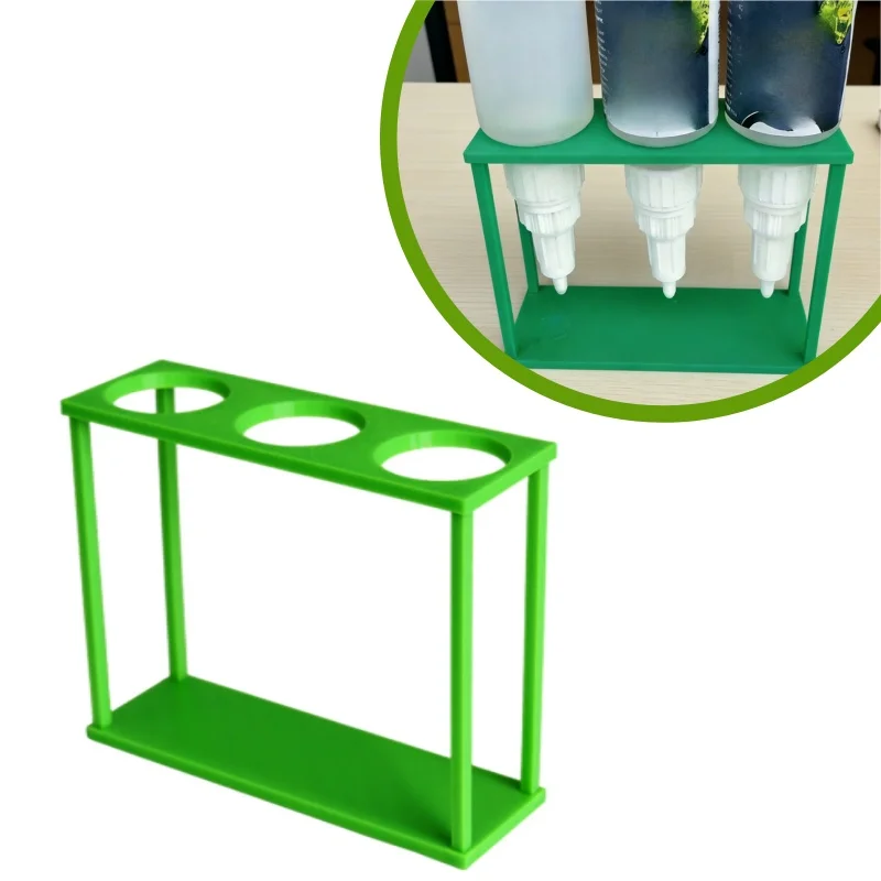 

Inverted Strong Glue Bottle Bracket Non Slip Space Saving Home Storage Holder Green Plastic Glue Storage Rack For Office Use