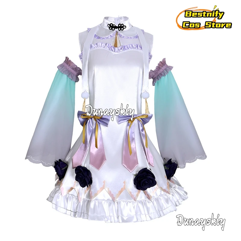 أنيمي الظاهري YouTuber هيغاشي يوكيهاسو كوسبفري زي الليزر العصابة لوليتا فستان ثوب الكيمونو الياباني فستان وتتسابق شعر مستعار الدعامة الدعاوى