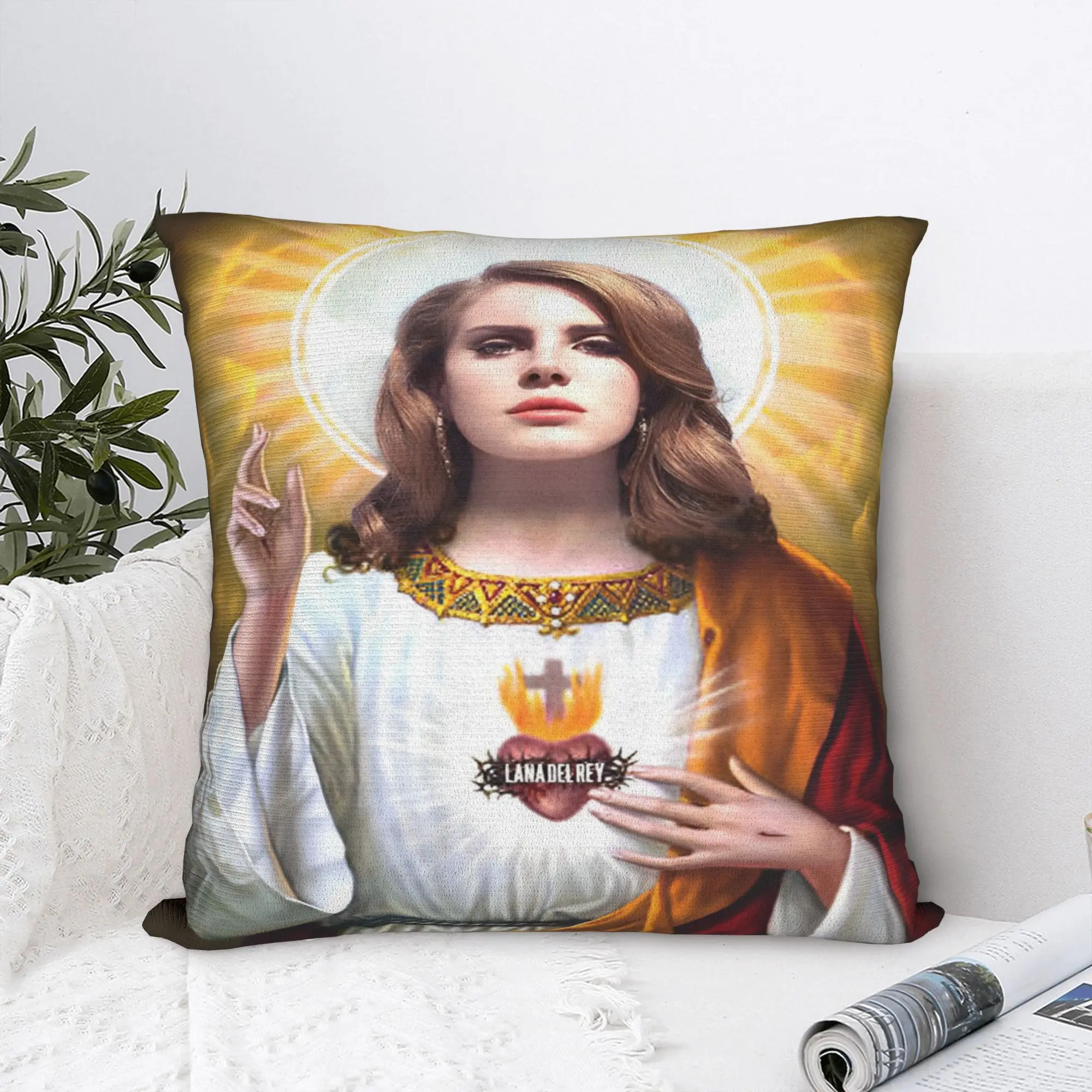 Pillow Cover Lana Del Rey Singer Lizzy Grant   Fashion Pillow Case For Living Room Chair Pillowcases