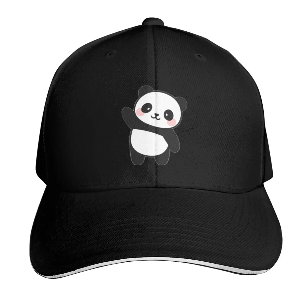 cute panda for ever Baseball Cap Breathable Mesh Back Adjustable Buckle Closure Moisture Wicking Quick Dry