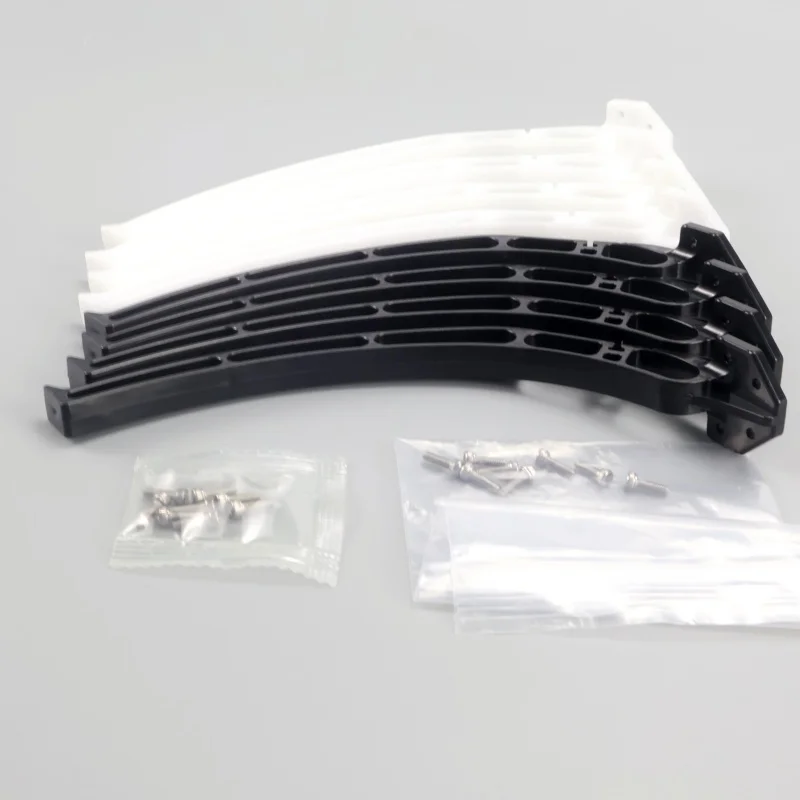 4 Uds. Ruedas universales de avión Qudcopter en blanco y negro, patines de aterrizaje para trípode, engranaje para F450 F550 SK480