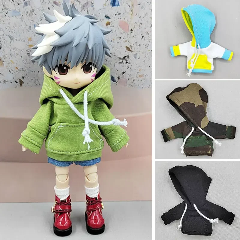 ob11 baby coat 1/12 hoodie ymy P10 plain DODGSC plain clay hand doll clothes doll accessories