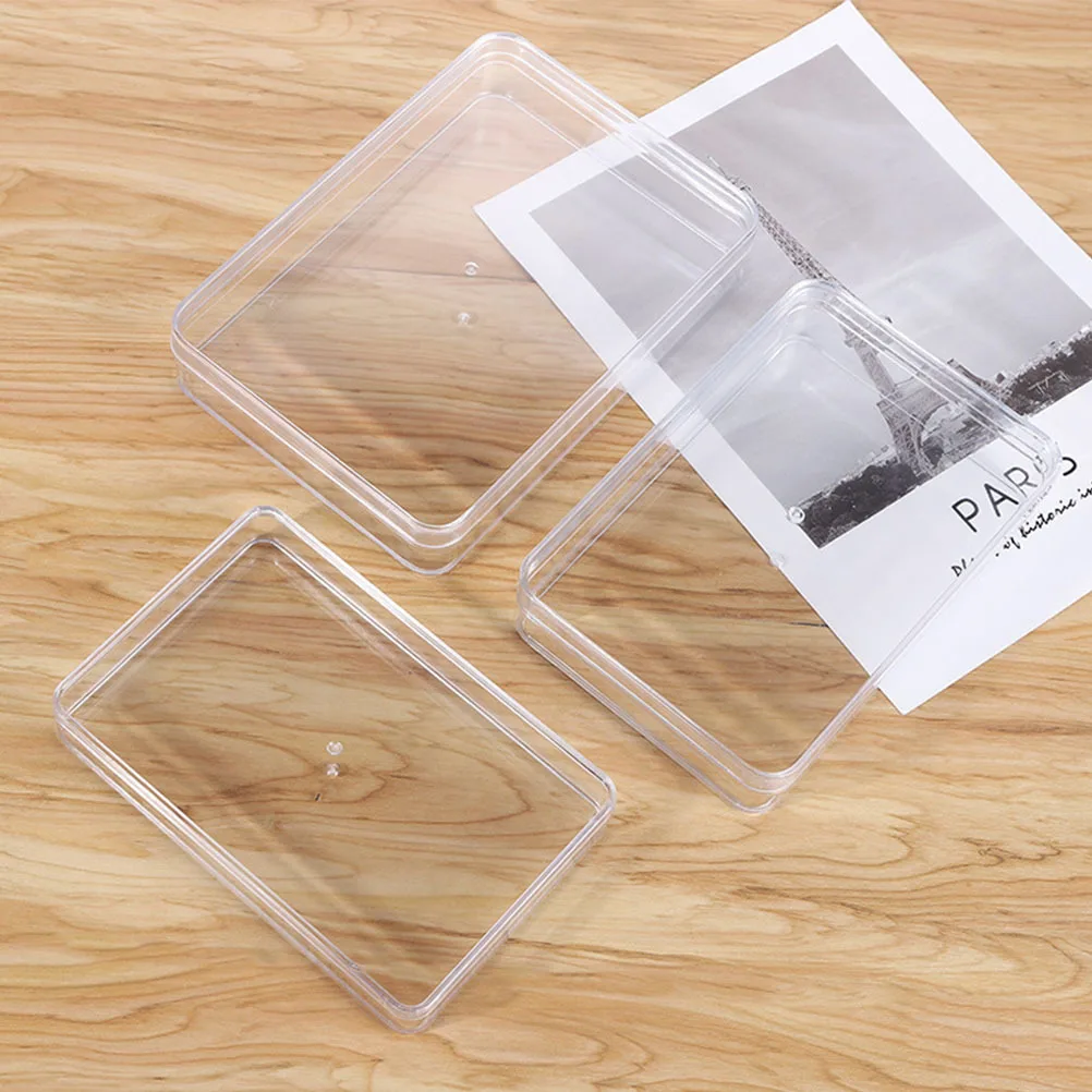 

3Pcs Food Box Plastic Snack Holder Full Seal Design for Bakery Goods Confectioneries Practical Use for Parties to-Go Orders