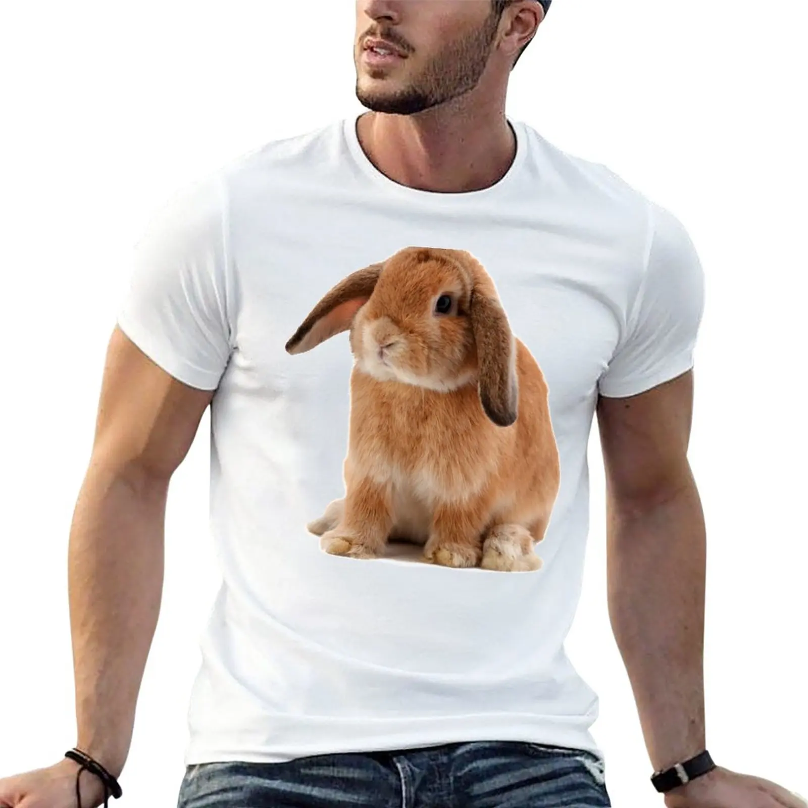 Lop Eared Rabbit T-Shirt boys t shirts custom t shirt tops men clothing