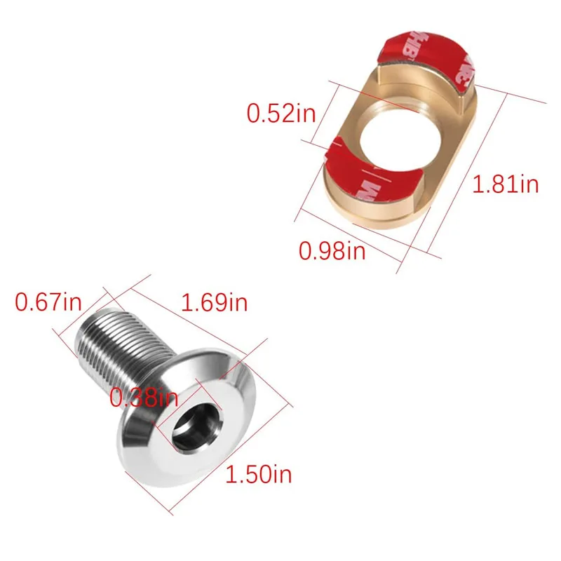 YMT Boat Tools 3/8\'\' Quick Release Boat Fender Receiver Marine Stainless Steel Quick-Release Boat Fender Receiver Lock 2 Pcs/set