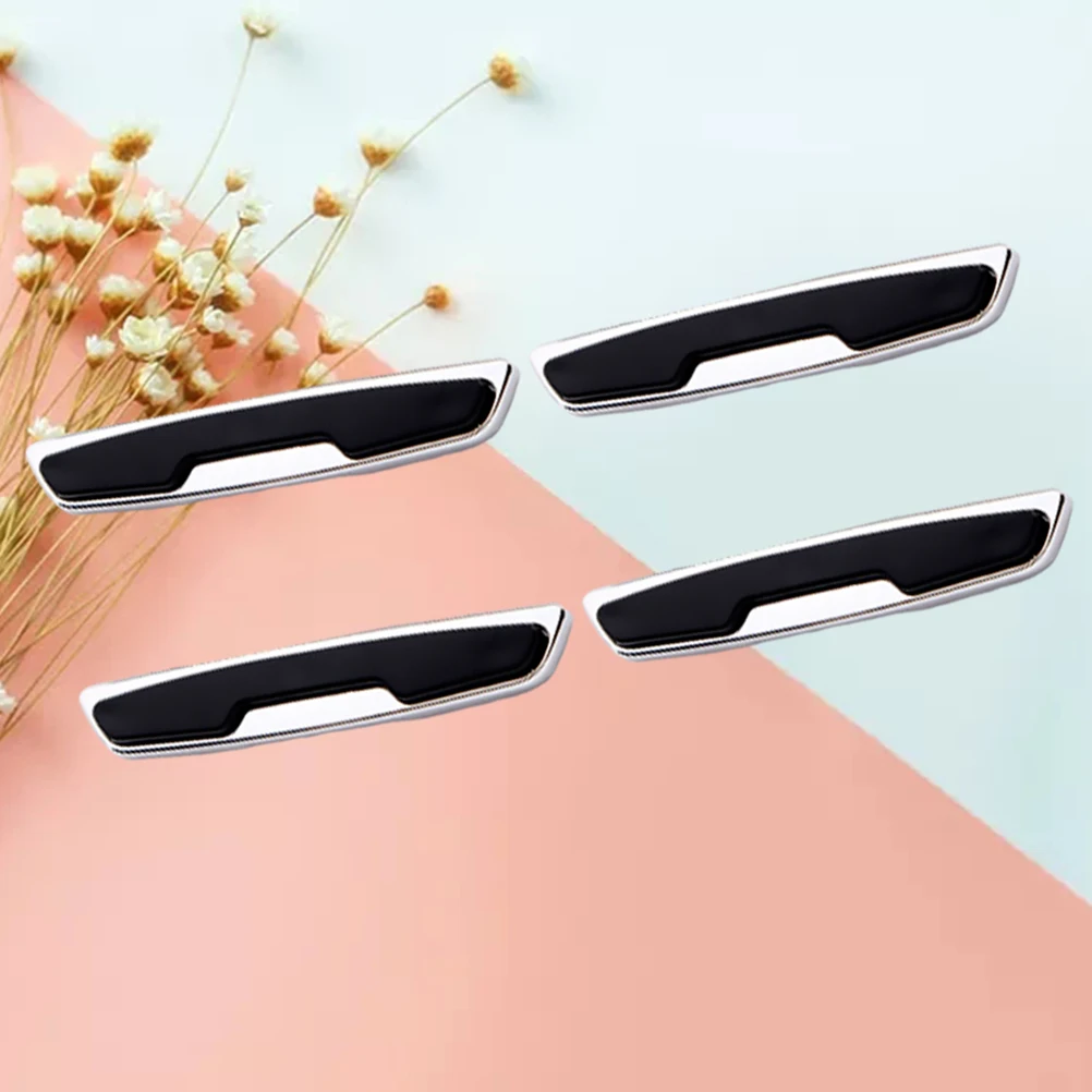

4Pcs Black Car Door Guard Protectors Durable Elastic Anti Collision Strip Universal Fit Protection Bumper For Cars