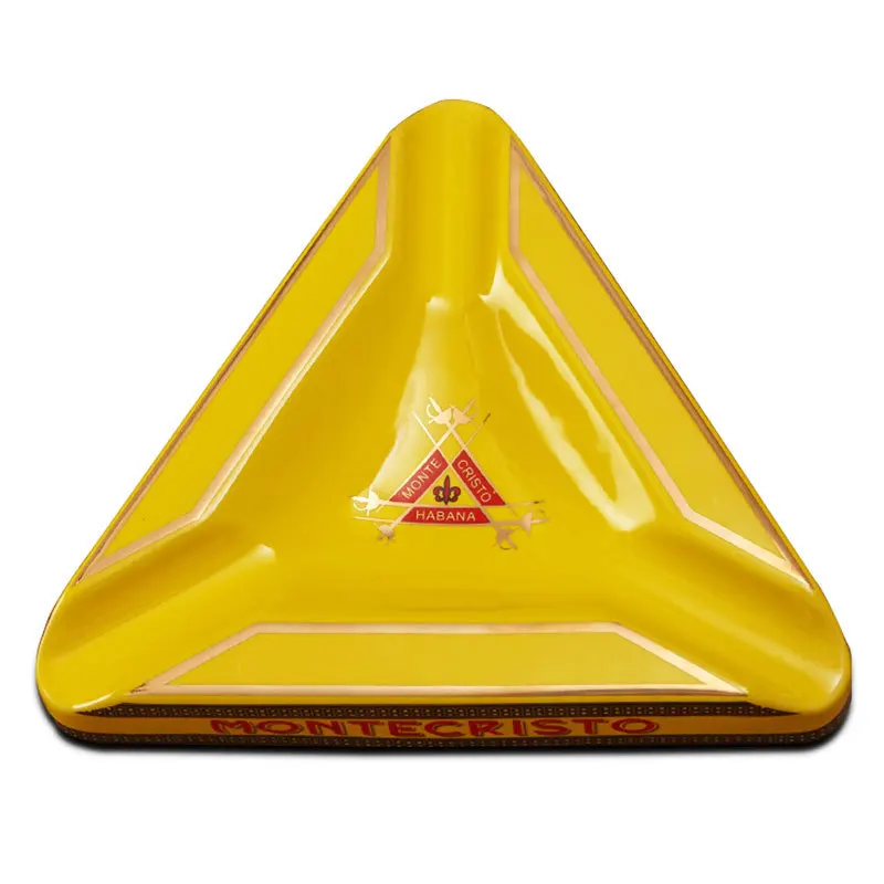 

Large Triangle-shaped Cigar Dedicated Ceramic Ashtray Office Ornaments Cigar Accessories Smoking Accessories