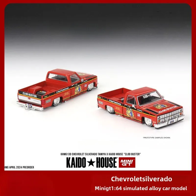 Kaido+MINIGT 1:64 Chevrolet Silverado Alloy Car Model #KHMG130