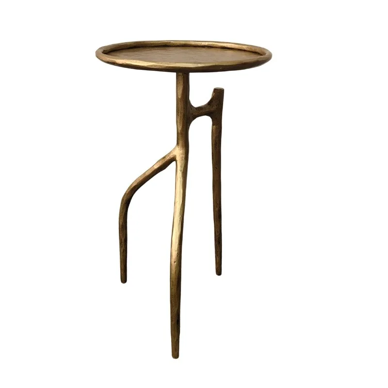 Retro forged iron bedroom side villa living room coffee table