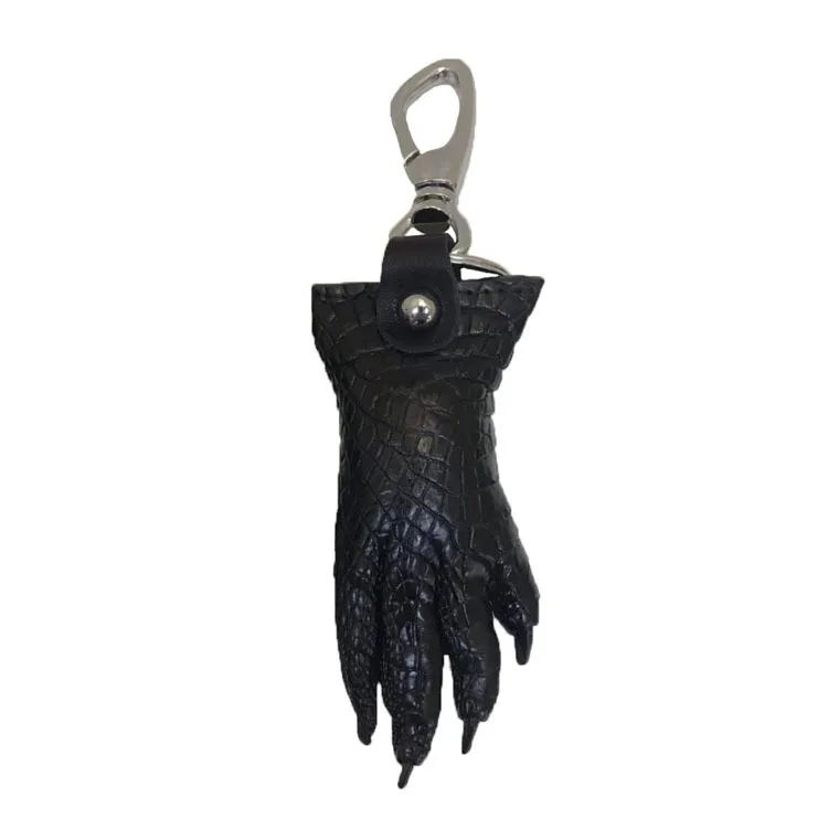 2022 New Crocodile Skin Claw Key Chain Genuine Leather Pendant Real Crocodile Front And Rear Claw Personalized Clasp Bag 45