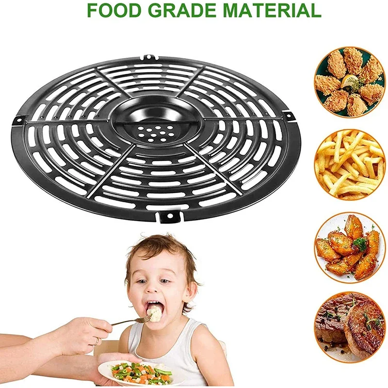 Air Fryer Basket Replacement Grill Air Pan for Power Dash Air Fryer Parts Crisper Plate Non-Stick Fry Pan Airfryer Accessories