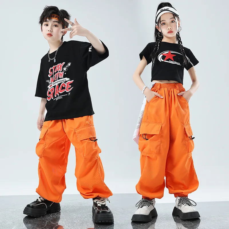 Children's hip-hop street dance suit, boys' hip-hop children's fashion suit, performance suit, girls' jazz dance explosive stree