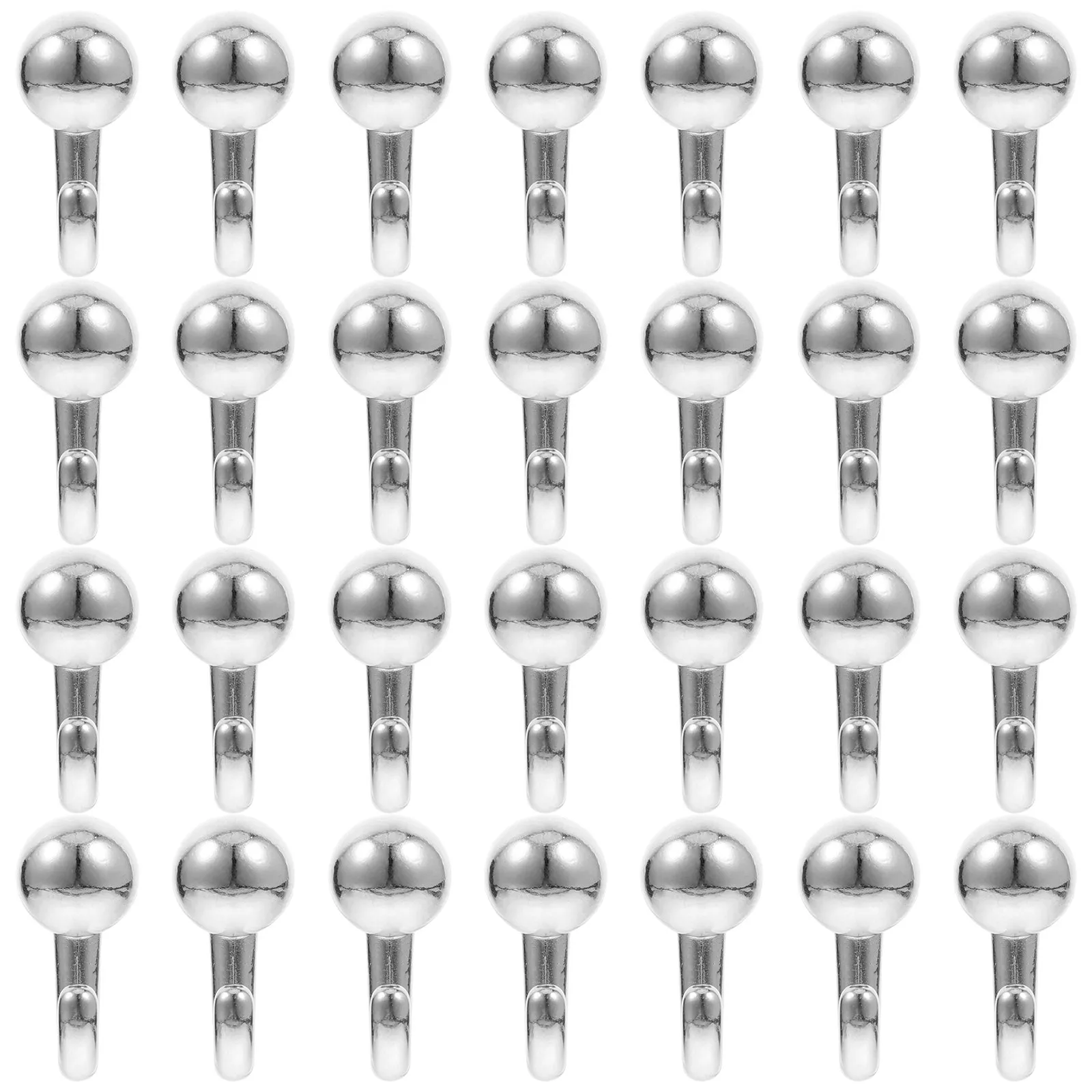 30Pcs Sleek Metal Picture Frame Hooks Push Pin Style for Hanging Artwork Keys Decorative Items Wall Fabric Board Office Home