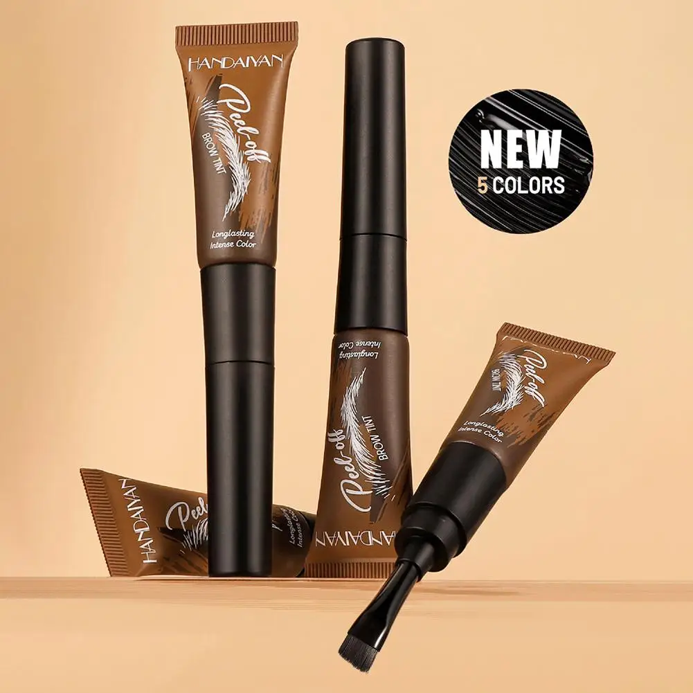 Long-lasting Eyebrow Enhancer Women Natural Liquid Dyeing Tinted Cosmetic Quick Makeup Dyeing Eyebrow Brow Gel Dry Eyebrow V4O3