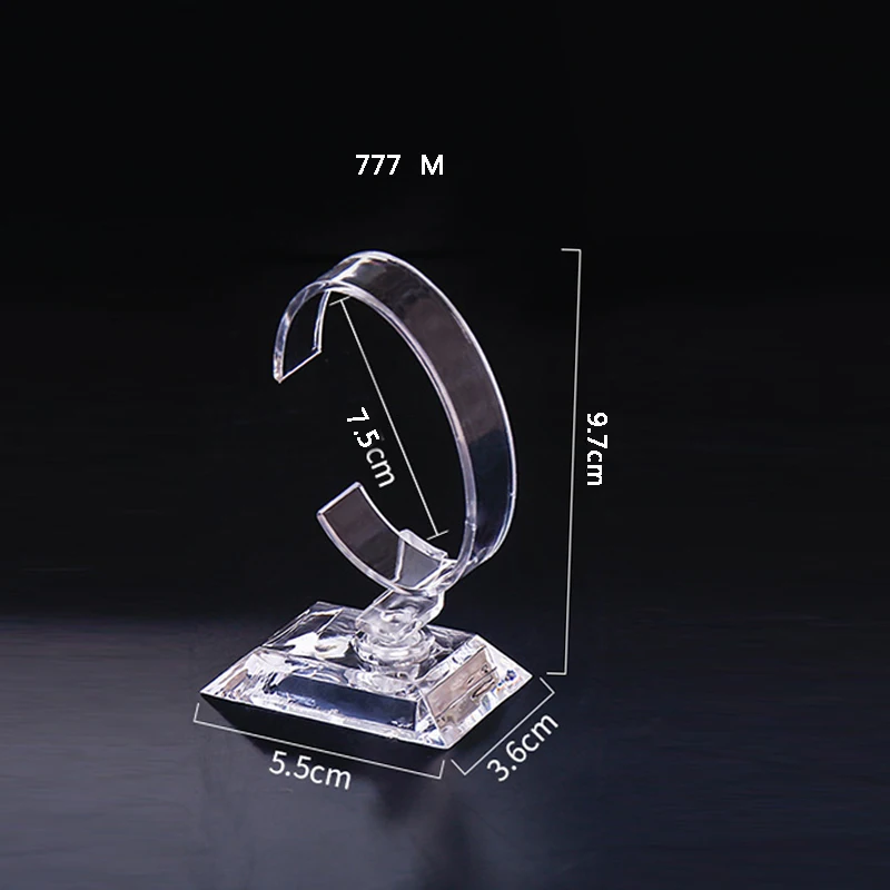 10pcs Transparent PC Watch Display Rack Is Not Easy To Break C Ring Jewelry Rack Table Support in Stock/777