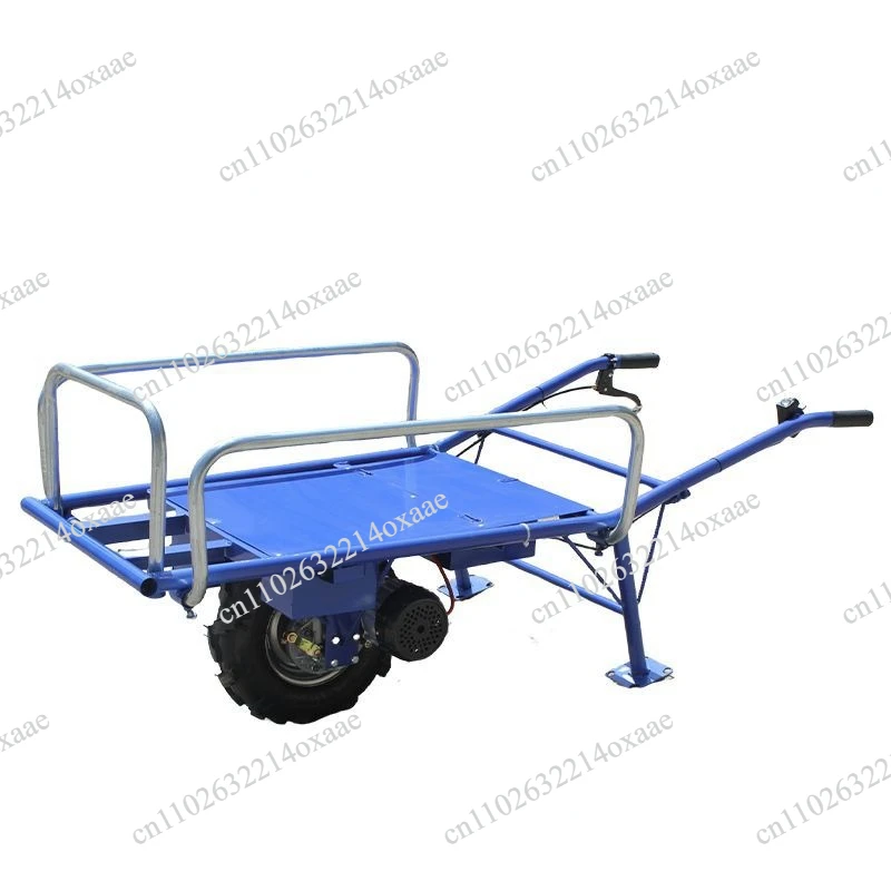 Battery Hand Push Single Wheel Farm Trolley Orchard Transport Cart