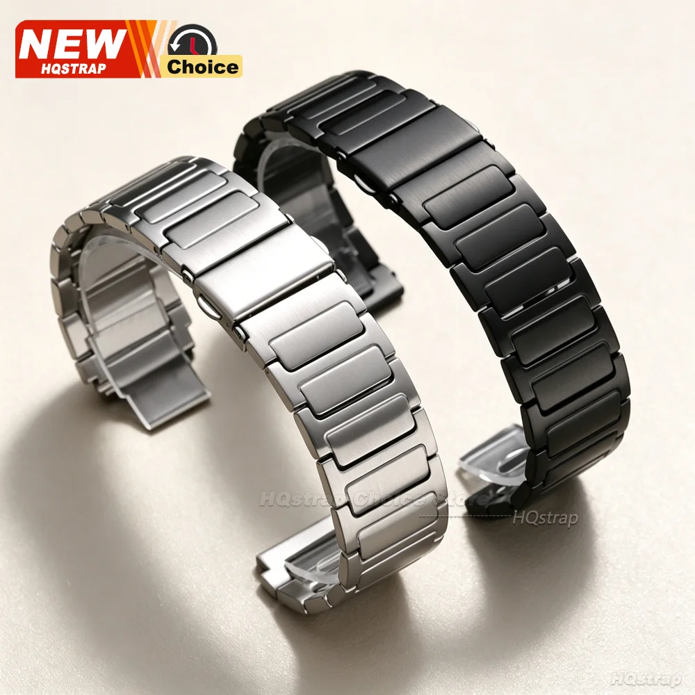 18 20mm 22mm Folding Clasp Watch Strap for Huawei Watch Band GT6/5pro Bracelet for Casio 18mm Belt Business Universal Wristband