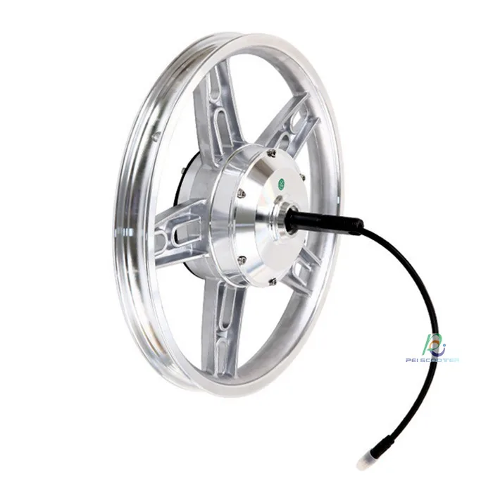 16 inch tyre single axle brushless and toothless integrated scooter hub motor wheel phub-16tc