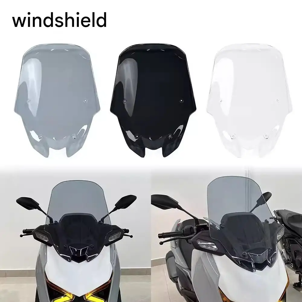 For Yamaha XMAX300 2025-2026 Modified Taller Wider Front Windshield Wind Deflector Fairing Motorcycle Accessories