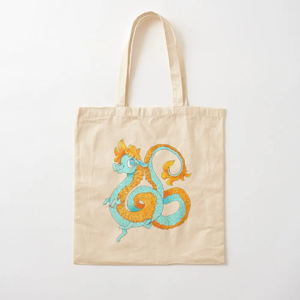 

The Great Curly Dragon Tote Bag shopping bags foldable Customizable tote bag Lady bag
