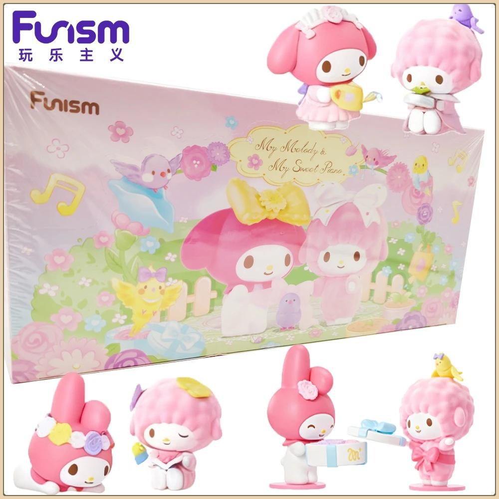 

Genuine Funism My Melody & My Sweet Piano Blind Box Little Bird Adventure Series Cartoon Desktop Decoration Trendy Toys Gifts