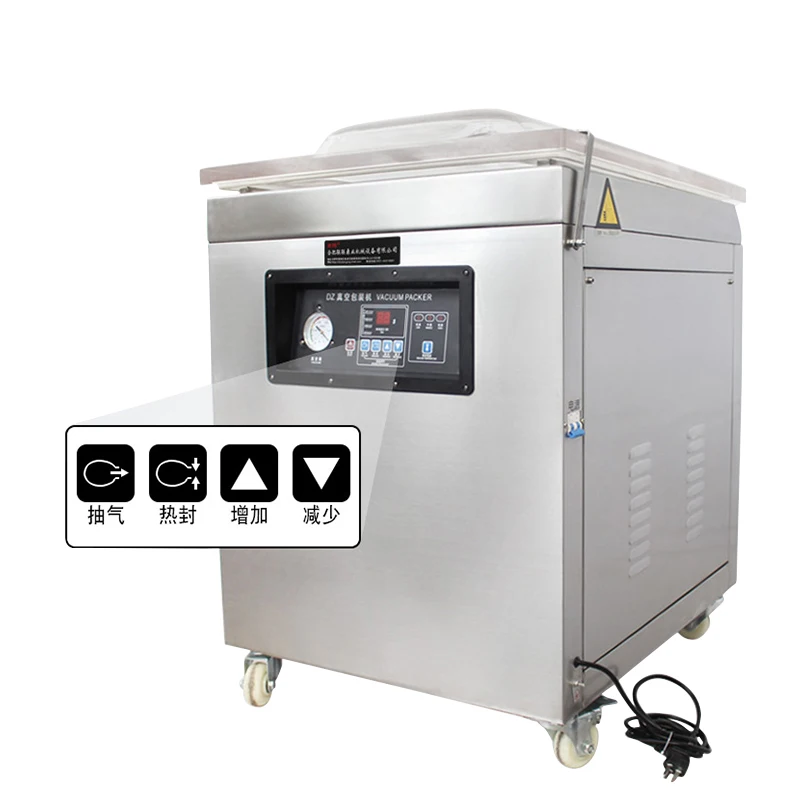 

For New Type DZ-600 Commercial Single Chamber Meat Rice Fish Date Food Vacuum Sealer Packaging Machine Electric Provided