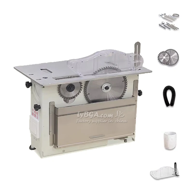 Brushless Dust Free Double Saw Woodworking Mitre Cutting Tool Custom Single Blade Straight Panel Circular Sawing Machine Bench