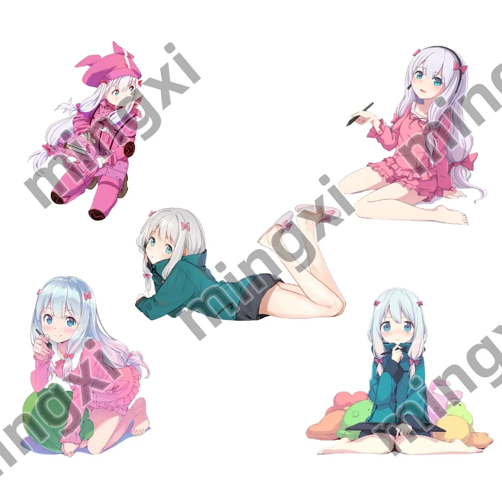 15cm Hot Anime Eromanga Sensei Acrylic Stand Model Cosplay Characters Ornament Accessories Goods Collection Gifts 5pcs