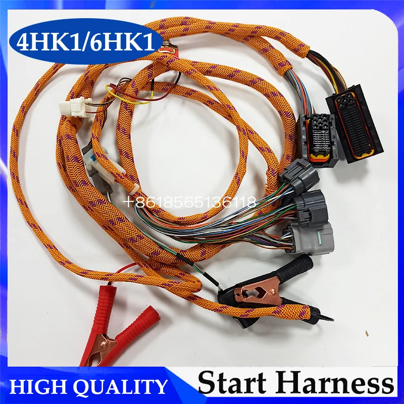 

4HK1 6HK1 Engine Start Testing Cable Harness for Isuzu Excavator Computer Board Engin Start