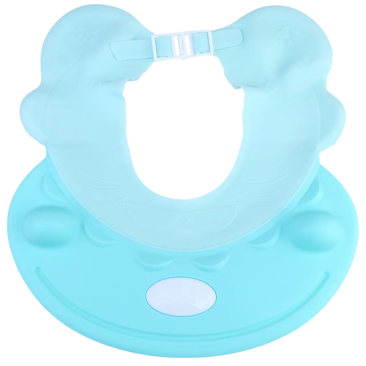 

Waterproof Baby Bath Hat Adjustable Sky-Blue Hair Washing Cap Ear Protector Cartoon Shower Cap for Kids Baby Bath Hat