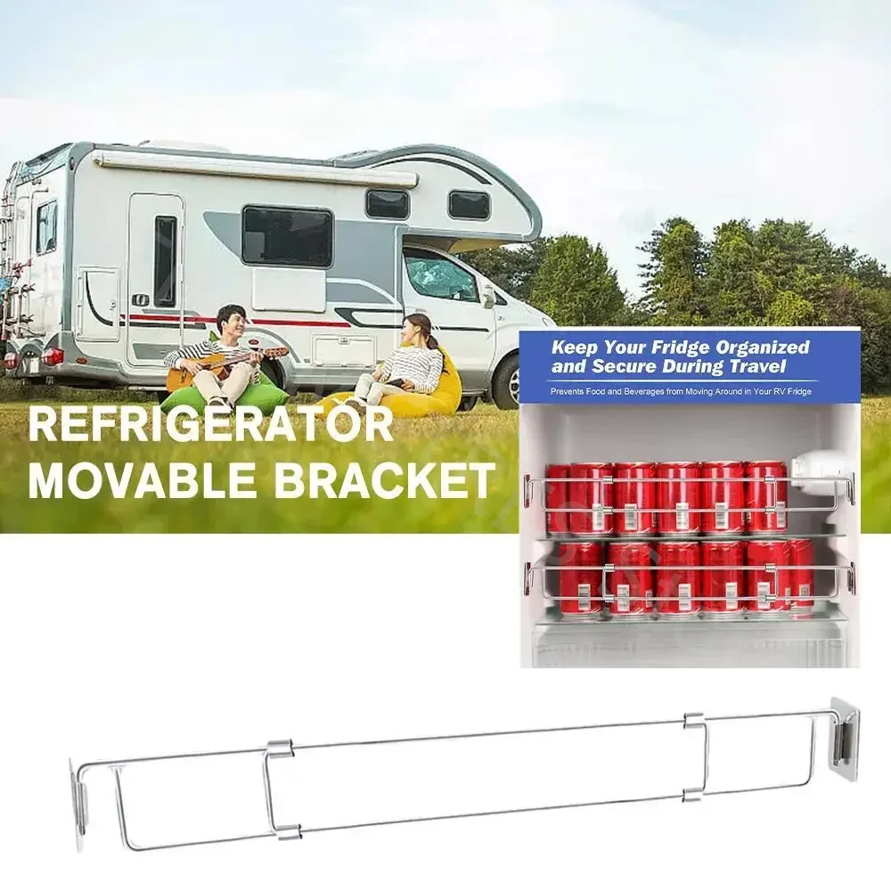 

RV Shower Corner Storage Bar No Punching Adjustable Toiletries Securing Rod Shower Gel Lotion Shampoo Securing Support For