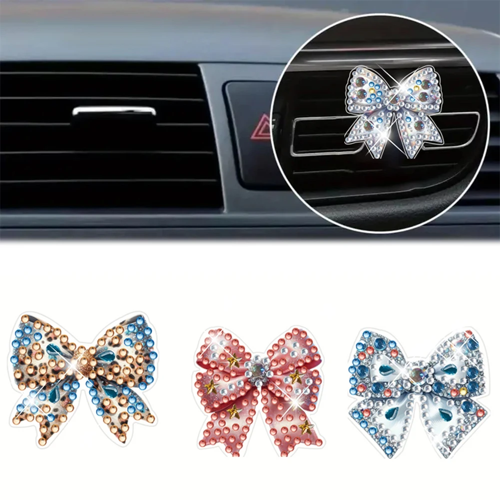 

12pcs Diamond Art Car Air Freshener Vent Clips Car Diffuser Vent Clip Rhinestone Car Decoration for Art Crafts